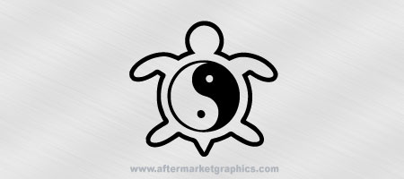 Yin Yang Sea Turtle Decal